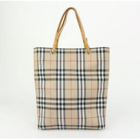 Burberry London Beige Nova Check Shopper Mini Tote Bag - Picture 6 of 11